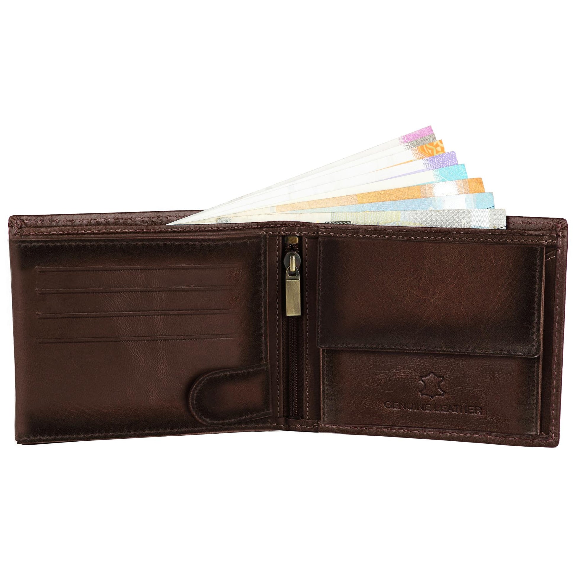 BOSTON RFID Protected Leather Wallet for Men - WILDHORN