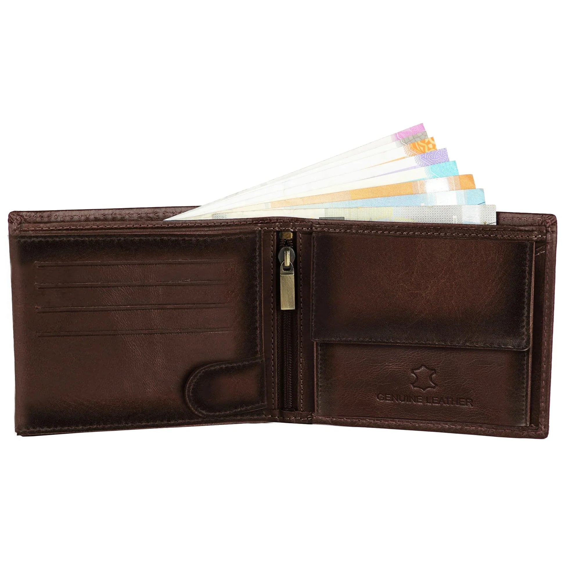 BOSTON RFID Protected Leather Wallet for Men - WILDHORN