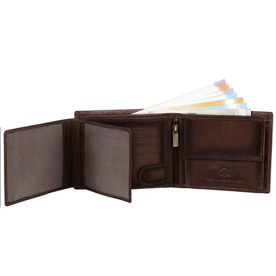 BOSTON RFID Protected Leather Wallet for Men - WILDHORN