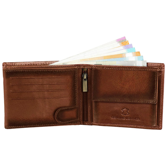 BOSTON RFID Protected Leather Wallet for Men - WILDHORN