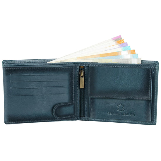 BOSTON RFID Protected Leather Wallet for Men - WILDHORN