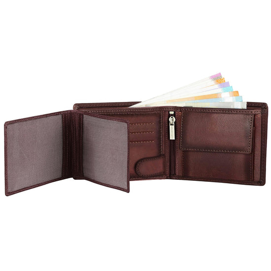 BOSTON RFID Protected Leather Wallet for Men - WILDHORN