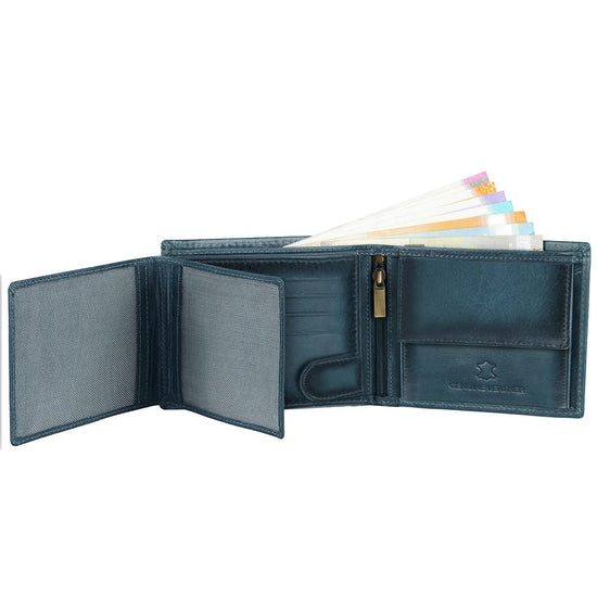 BOSTON RFID Protected Leather Wallet for Men - WILDHORN