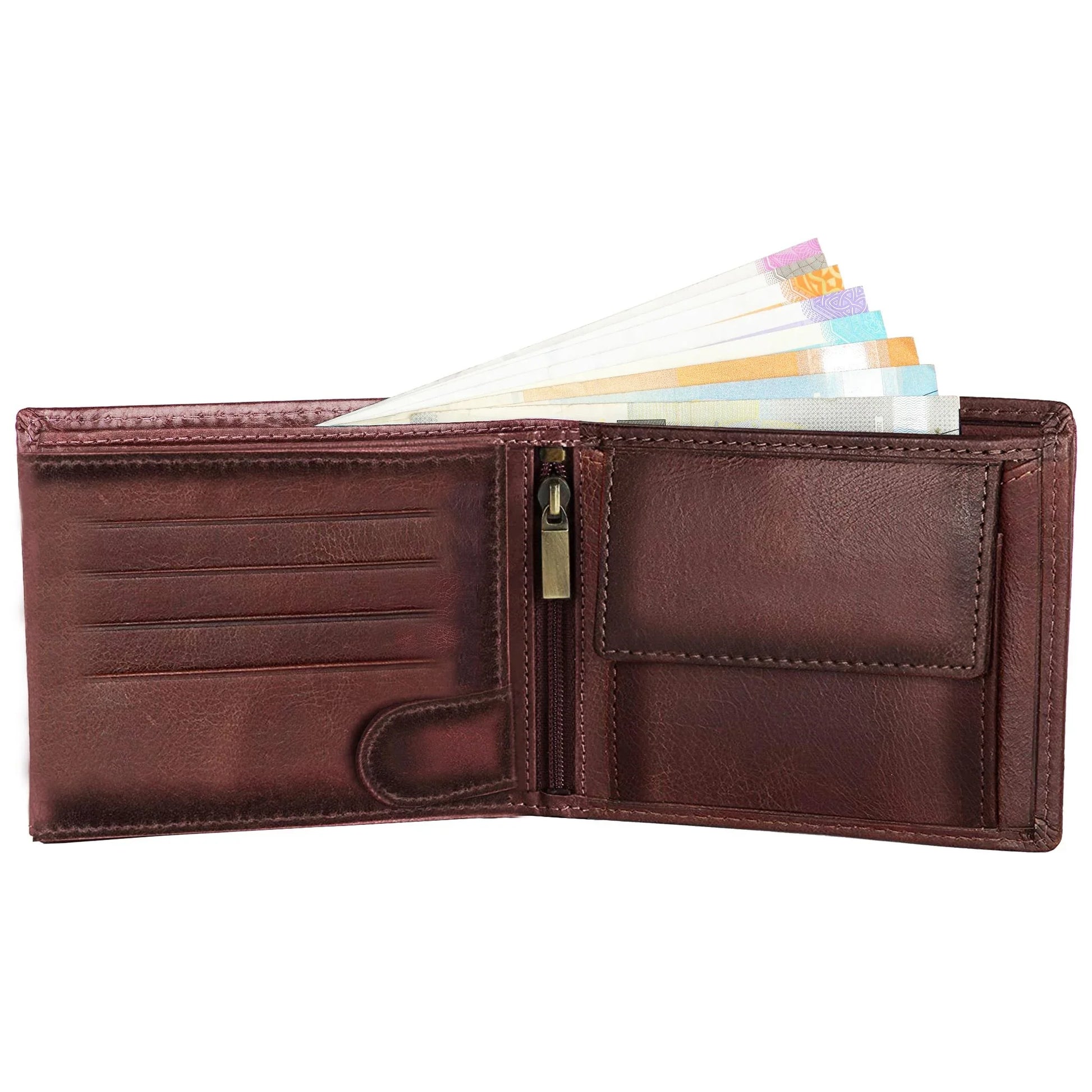 BOSTON RFID Protected Leather Wallet for Men - WILDHORN