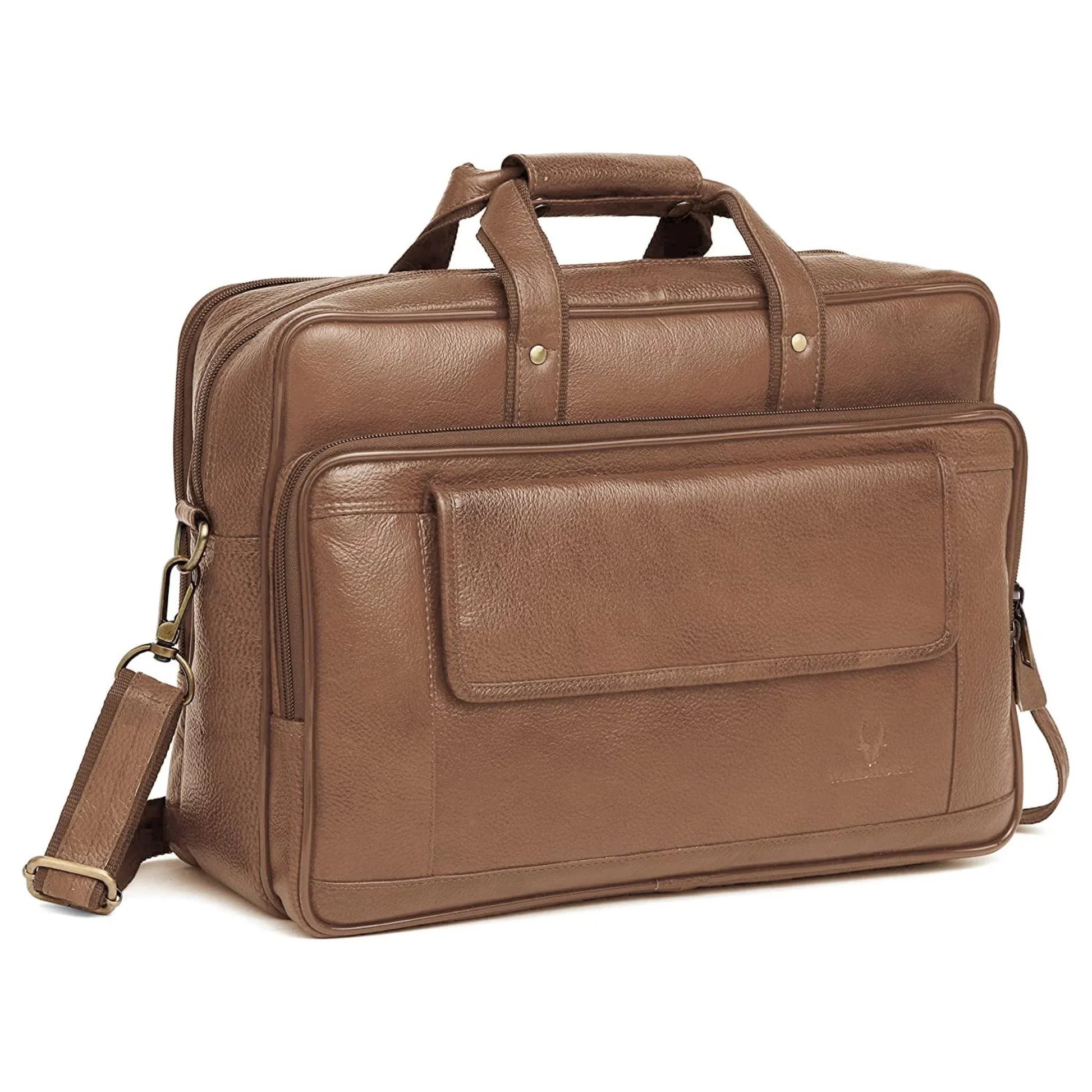 BRADFORD Leather Laptop Messenger Bag for Men - WILDHORN