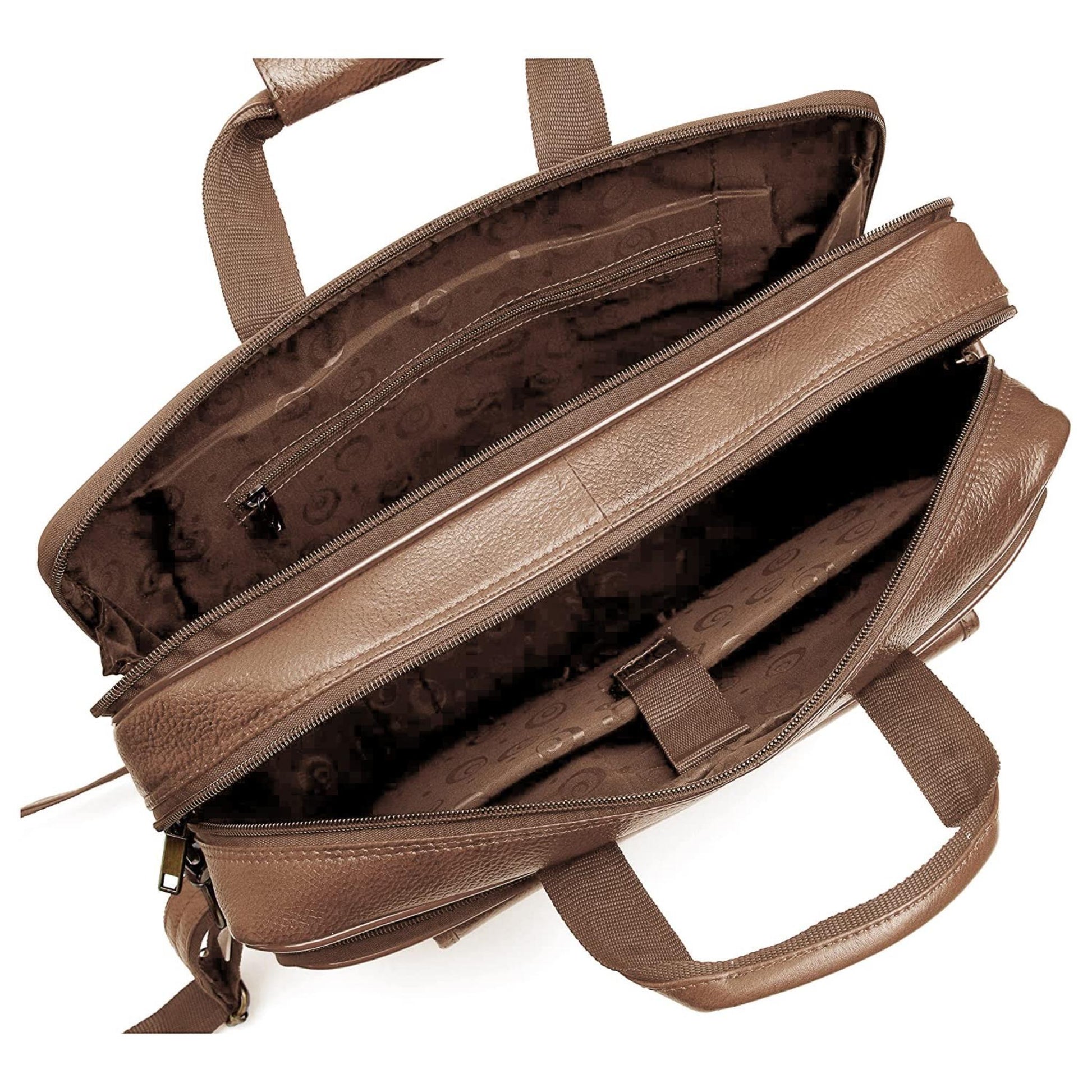 BRADFORD Leather Laptop Messenger Bag for Men - WILDHORN