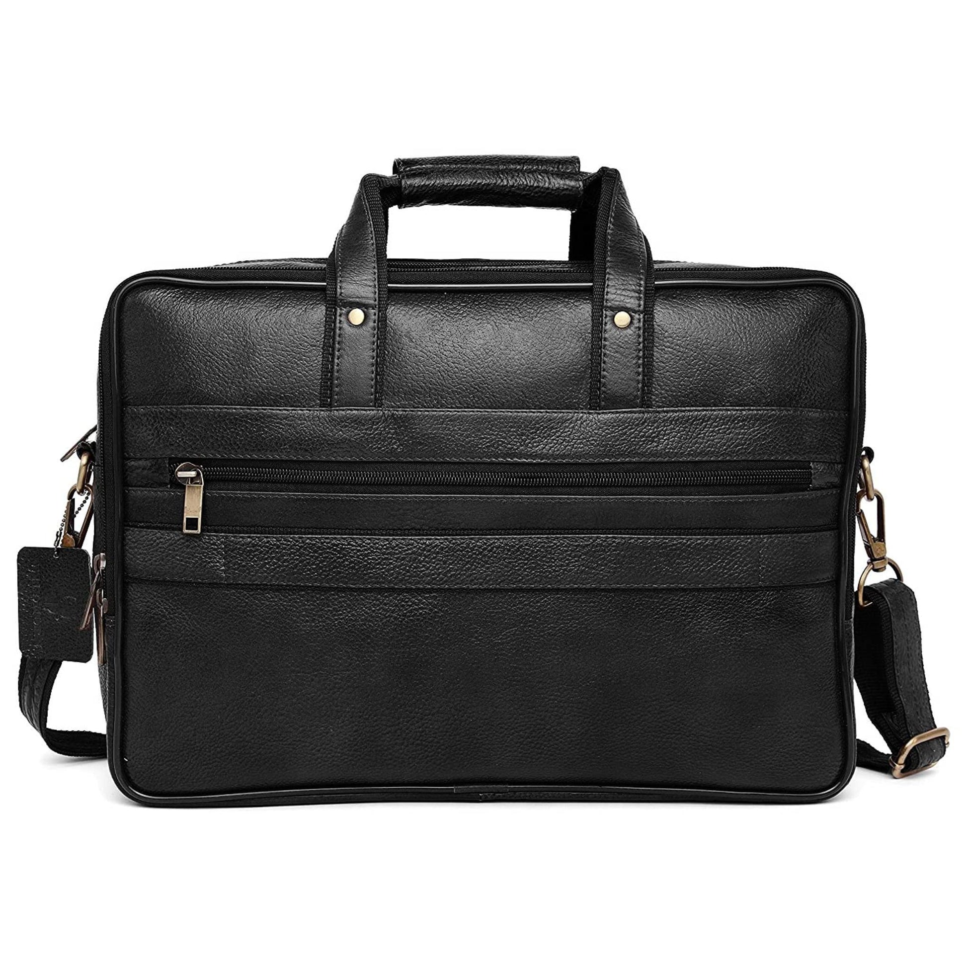 BRADFORD Leather Laptop Messenger Bag for Men - WILDHORN