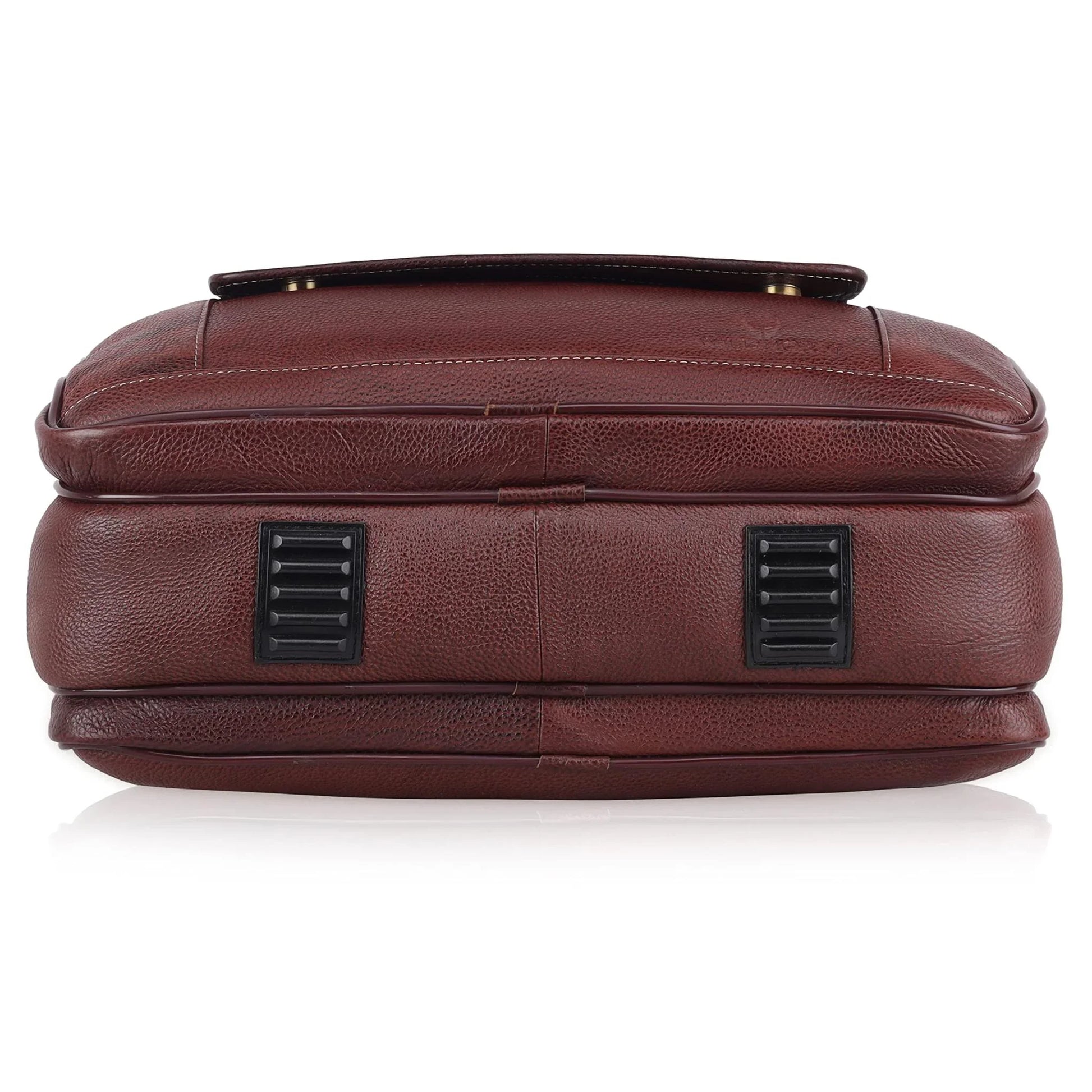 BRADFORD Leather Laptop Messenger Bag for Men - WILDHORN