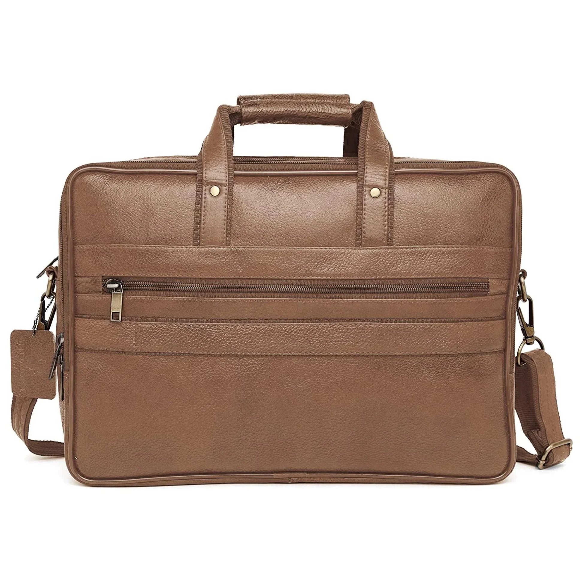 BRADFORD Leather Laptop Messenger Bag for Men - WILDHORN