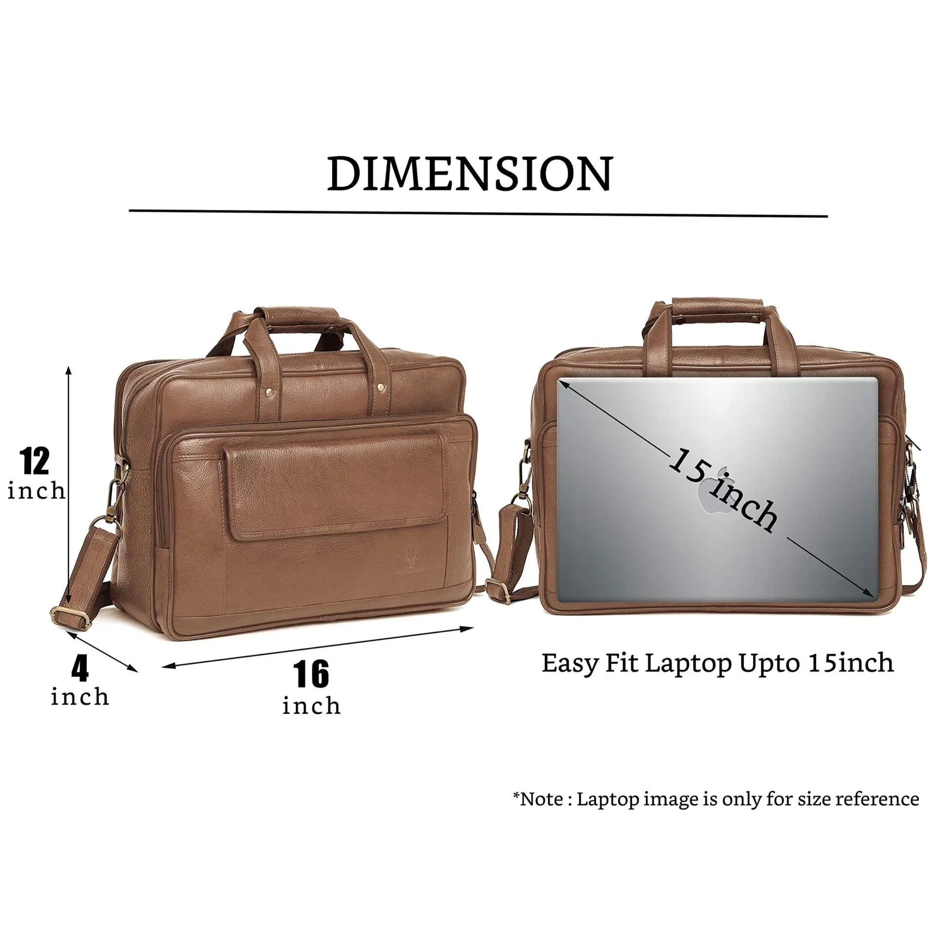 BRADFORD Leather Laptop Messenger Bag for Men - WILDHORN