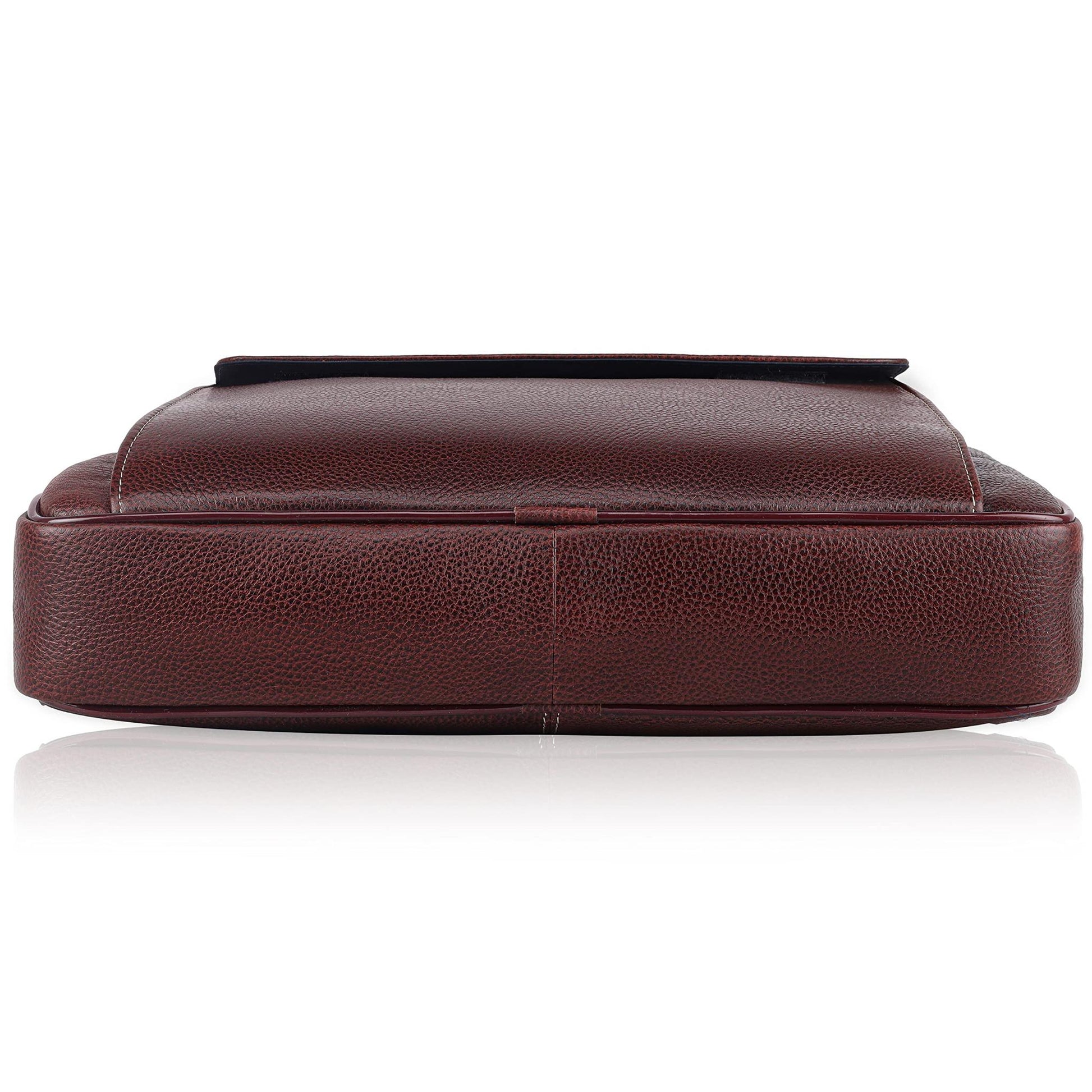 BRISBANE Leather Laptop Messenger Bag for Men - WILDHORN