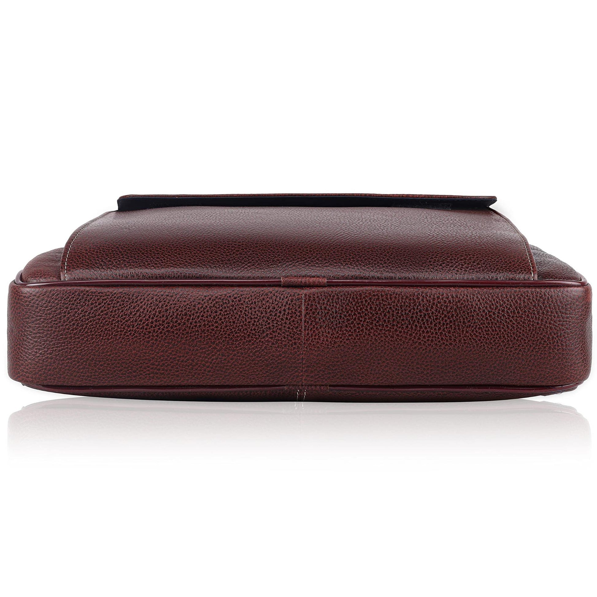 BRISBANE Leather Laptop Messenger Bag for Men - WILDHORN