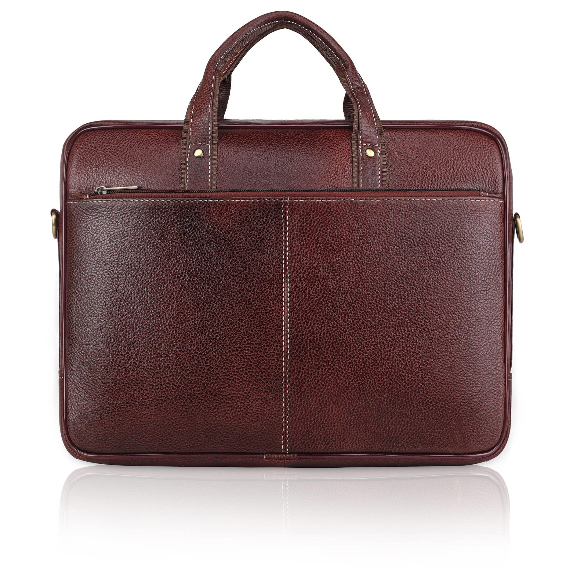BRISBANE Leather Laptop Messenger Bag for Men - WILDHORN