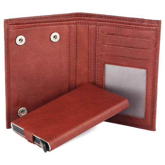 BRUCE RFID Protected Leather Wallet for Men - WILDHORN