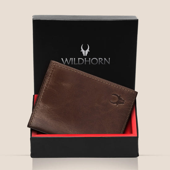 BRUCE RFID Protected Leather Wallet for Men - WILDHORN