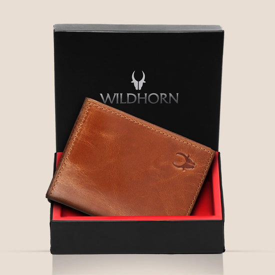 BRUCE RFID Protected Leather Wallet for Men - WILDHORN