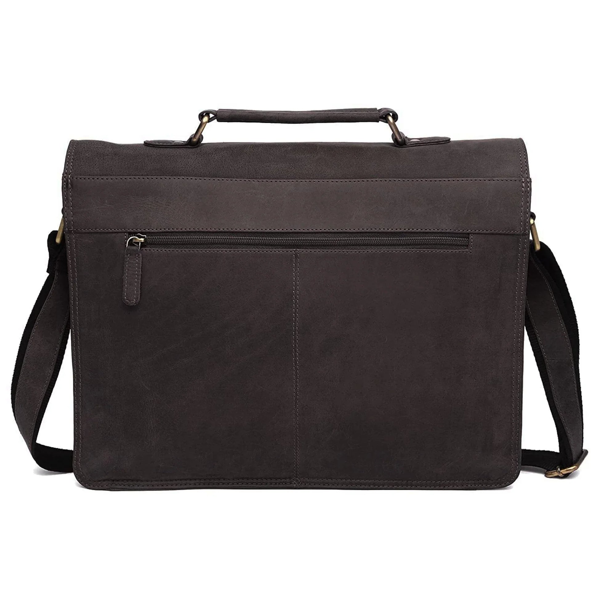 BYRON BAY Leather Laptop Messenger Bag for Men - WILDHORN