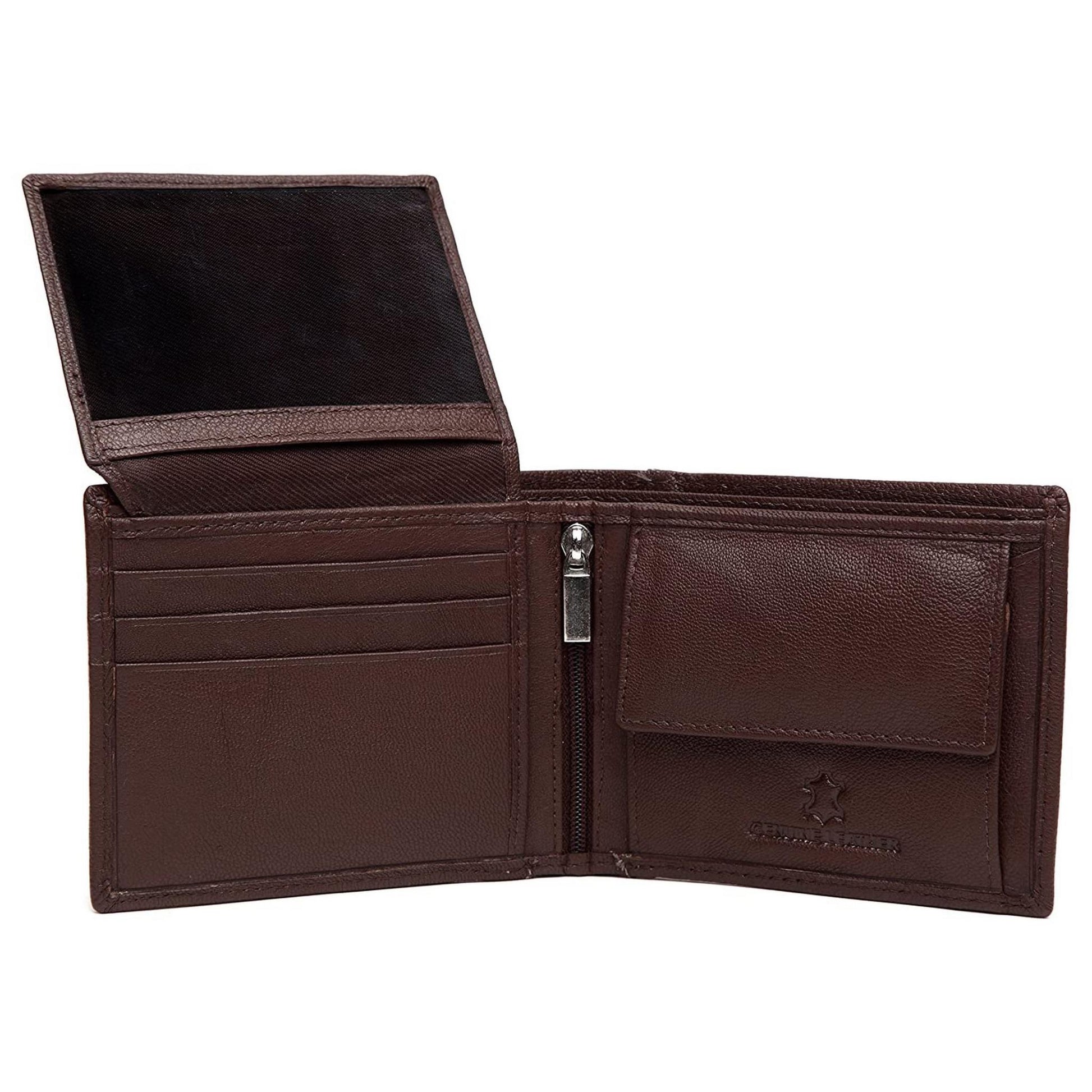 CAESAR RFID Protected Leather Wallet for Men - WILDHORN