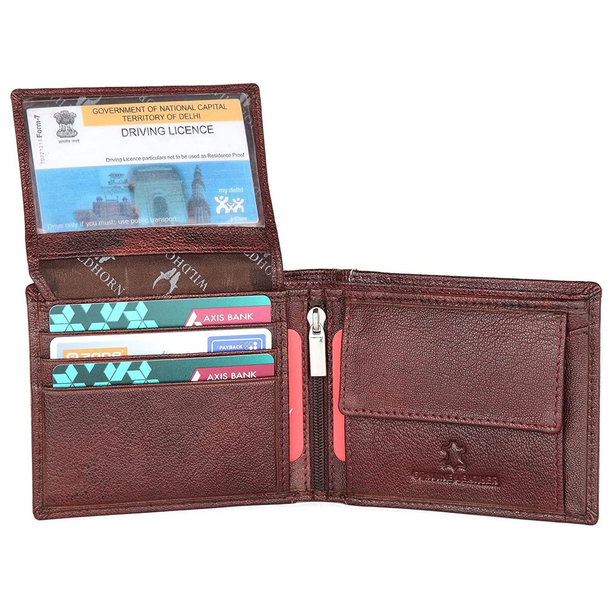 CAESAR RFID Protected Leather Wallet for Men - WILDHORN