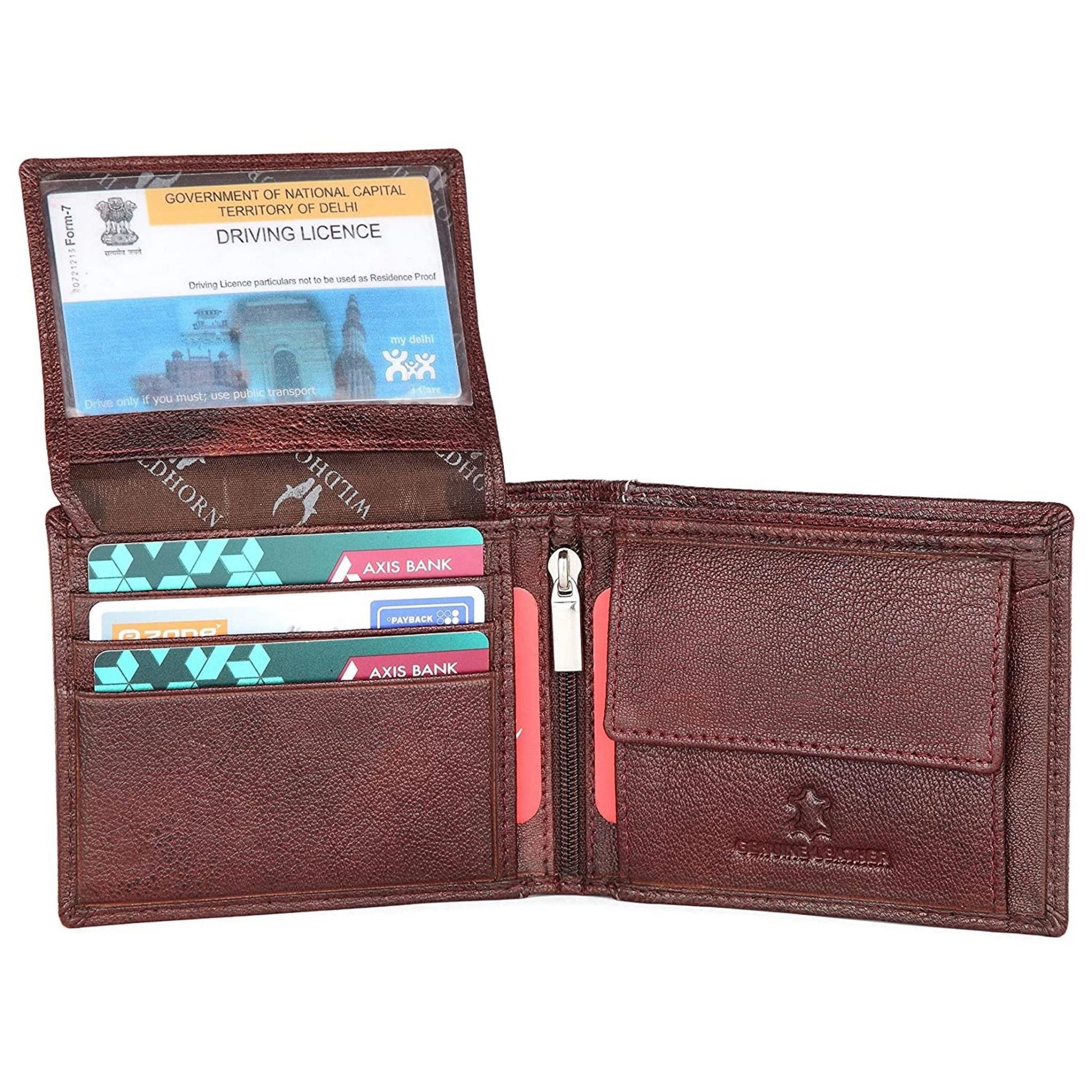 CAESAR RFID Protected Leather Wallet for Men - WILDHORN