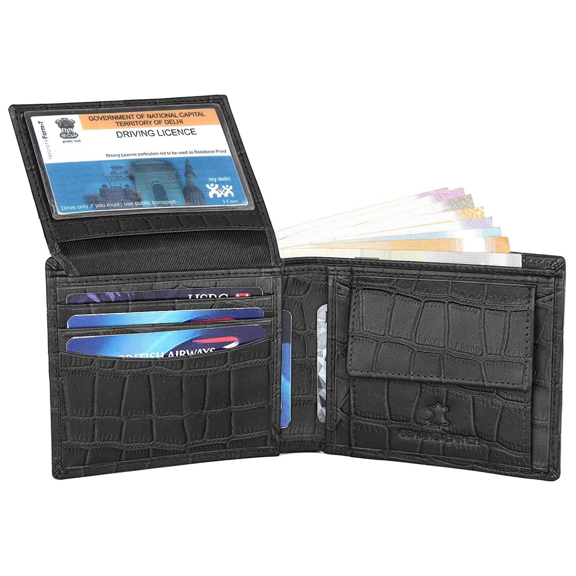 CAESAR RFID Protected Leather Wallet for Men - WILDHORN