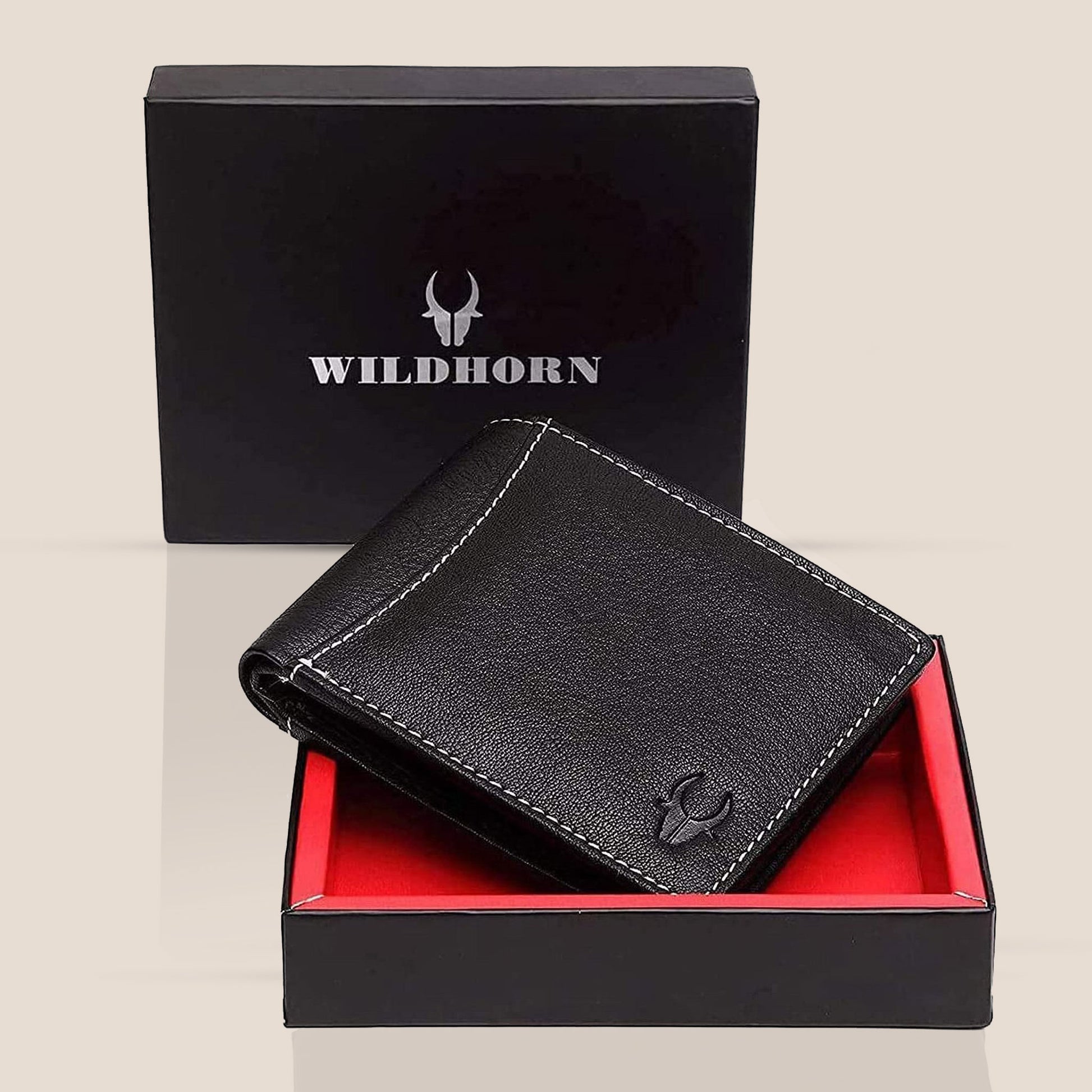 CAESAR RFID Protected Leather Wallet for Men - WILDHORN