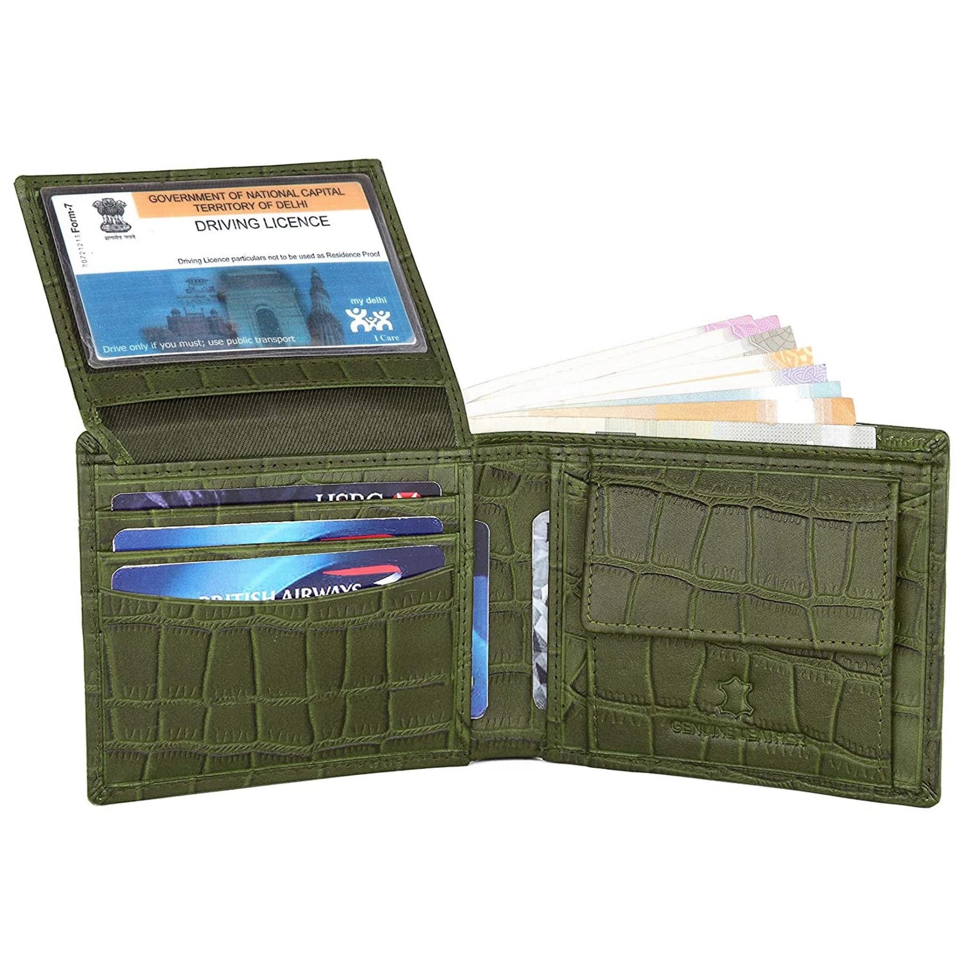CAESAR RFID Protected Leather Wallet for Men - WILDHORN