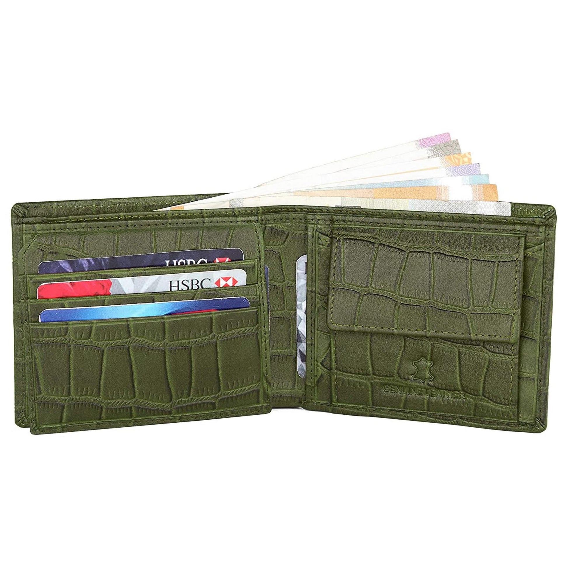 CAESAR RFID Protected Leather Wallet for Men - WILDHORN