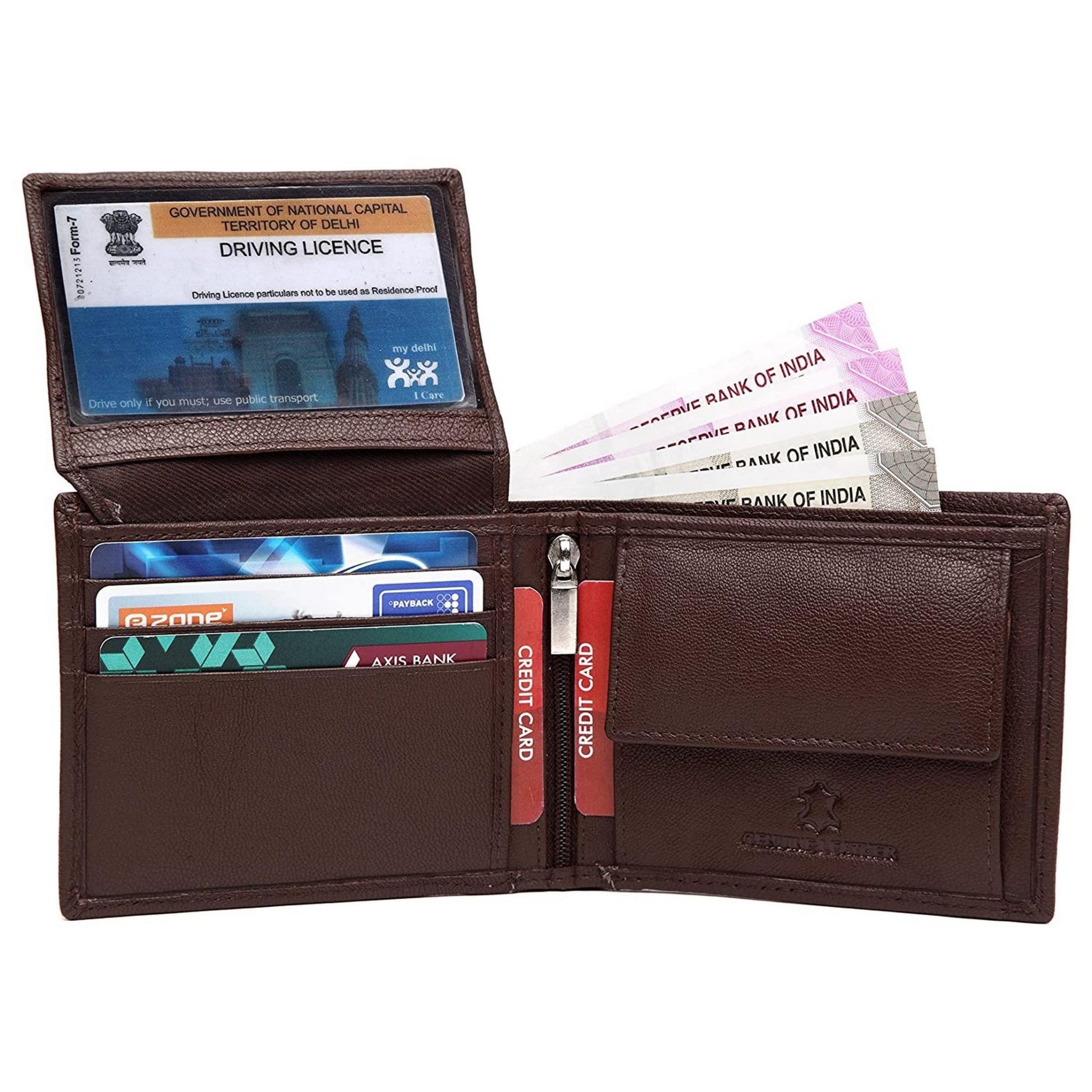 CAESAR RFID Protected Leather Wallet for Men - WILDHORN