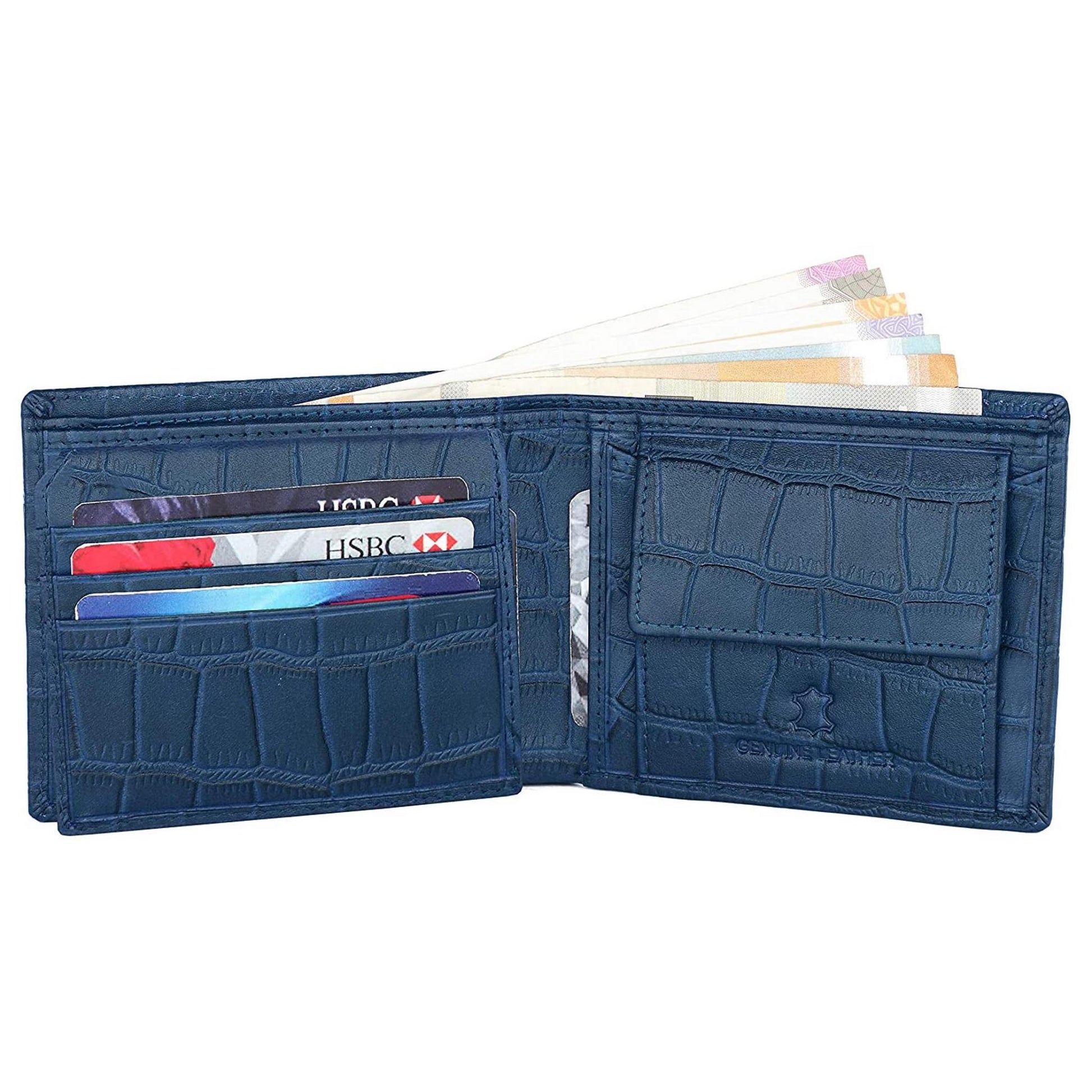 CAESAR RFID Protected Leather Wallet for Men - WILDHORN