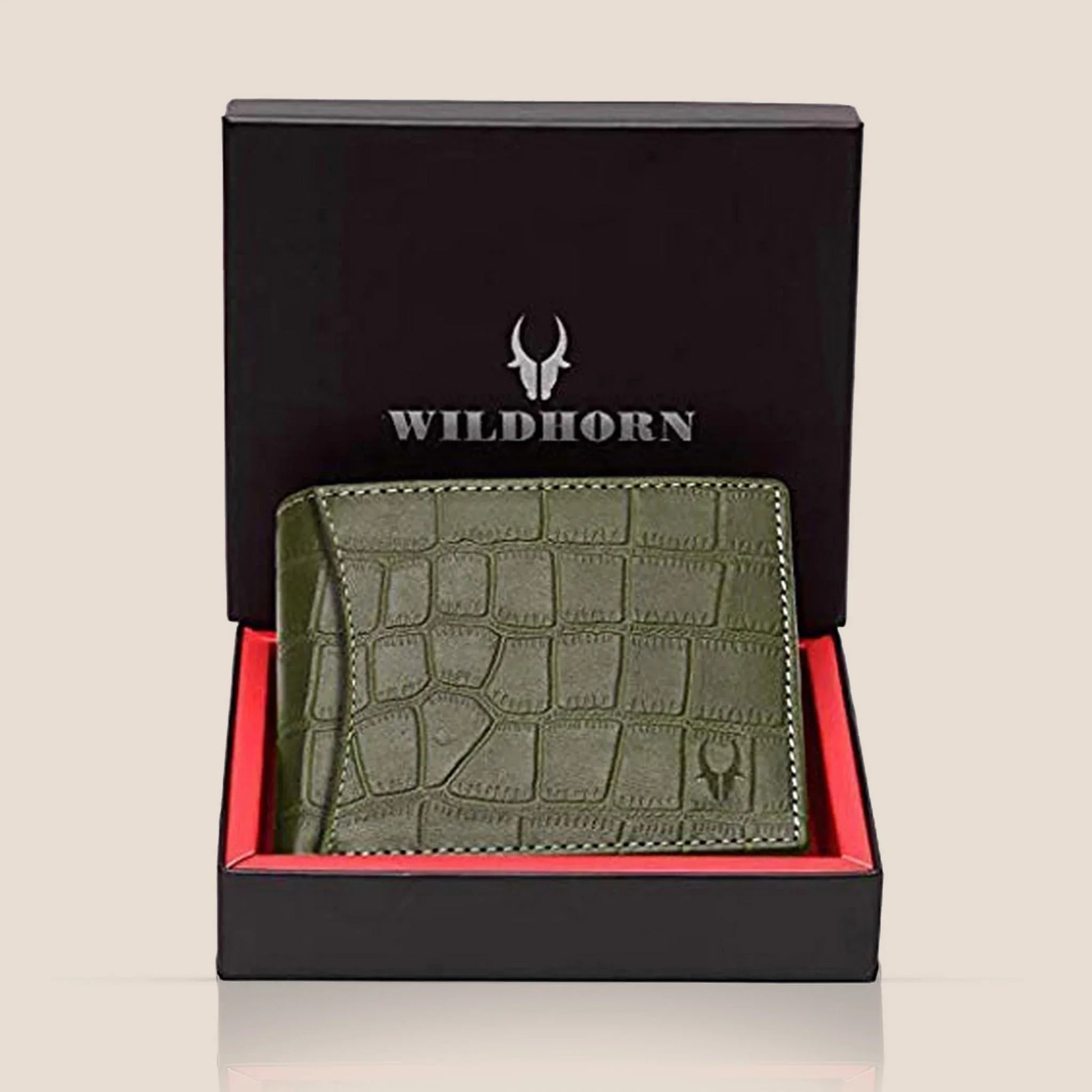 CAESAR RFID Protected Leather Wallet for Men - WILDHORN