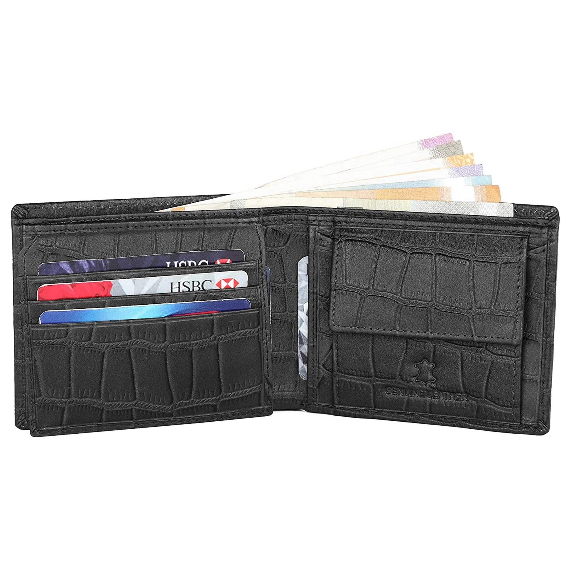 CAESAR RFID Protected Leather Wallet for Men - WILDHORN