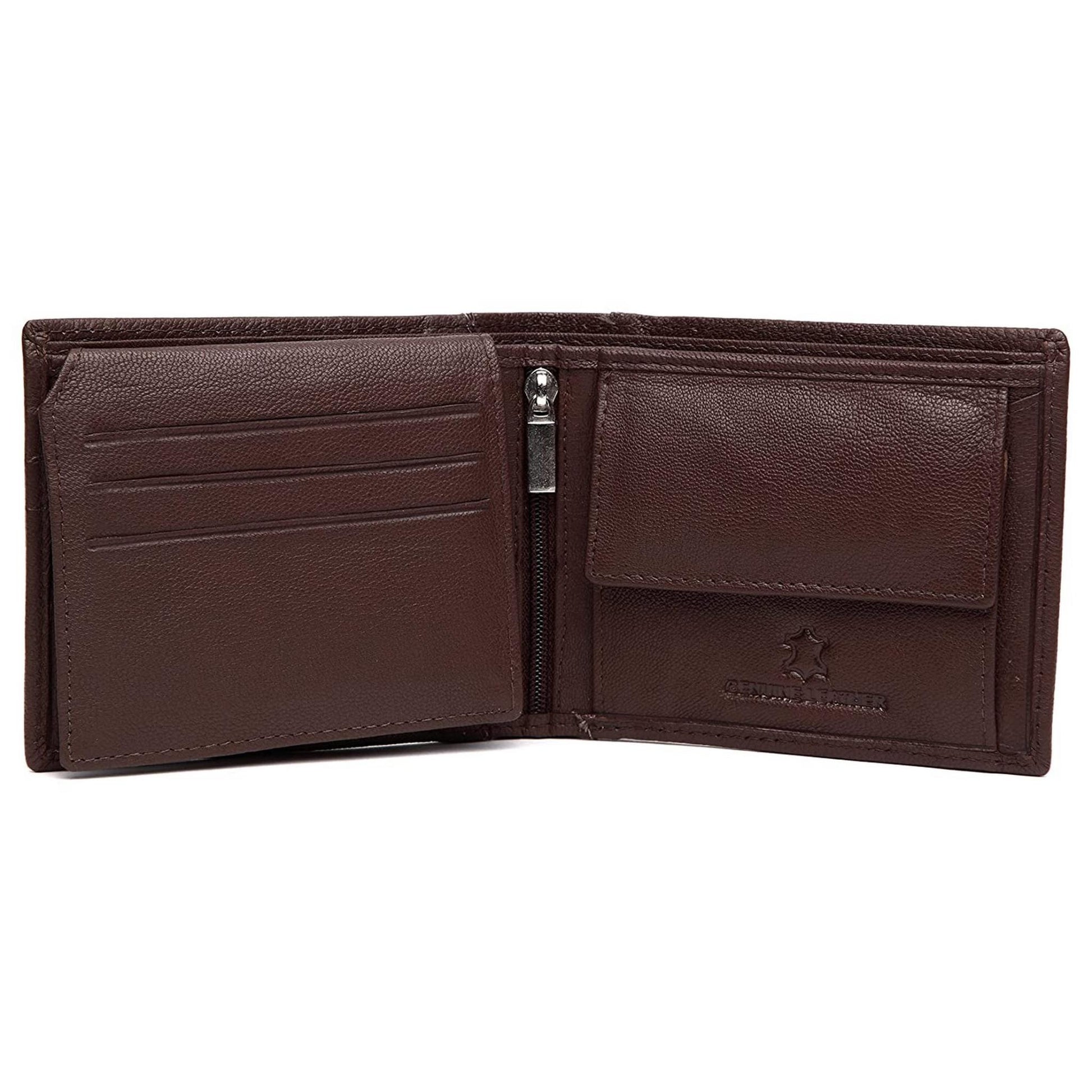 CAESAR RFID Protected Leather Wallet for Men - WILDHORN