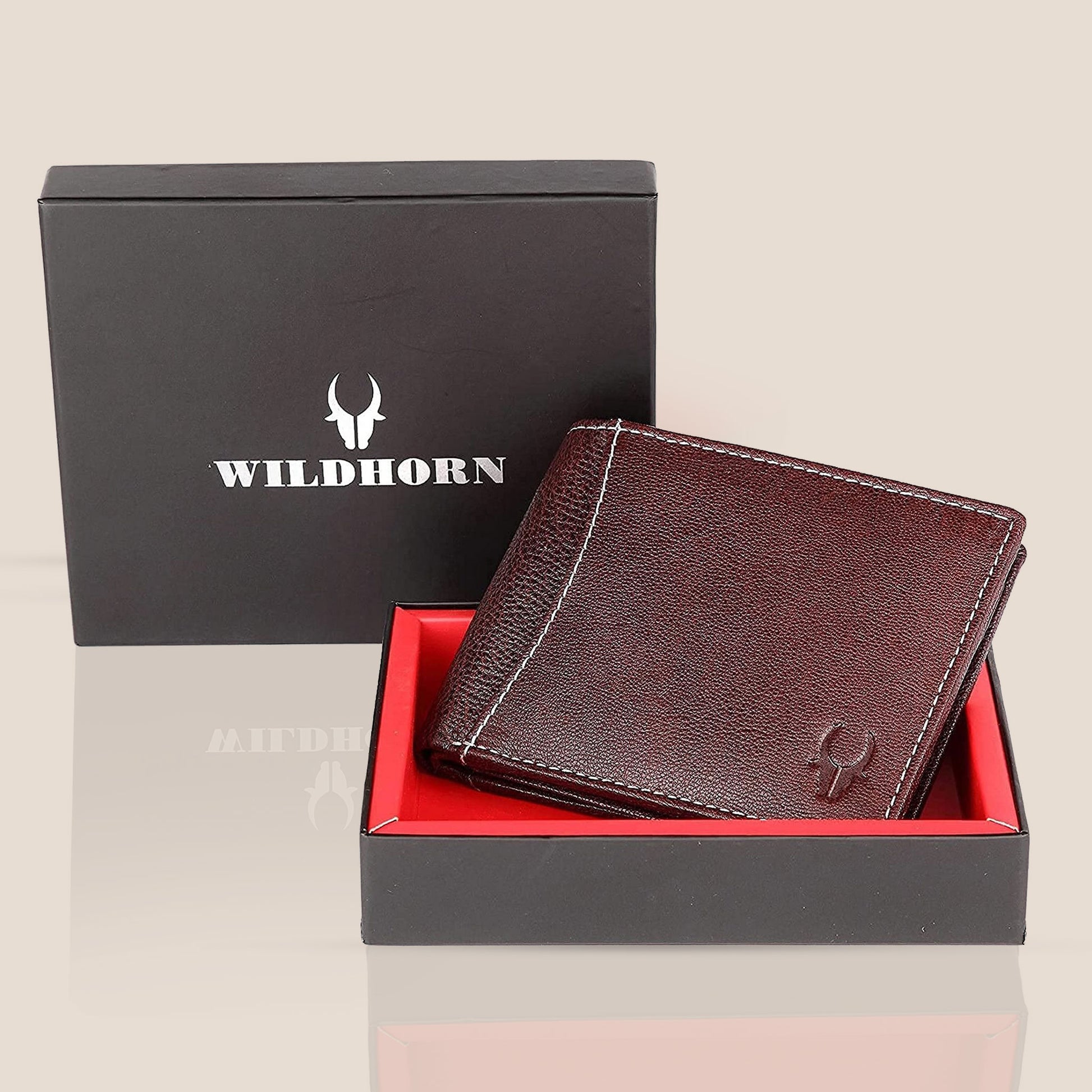 CAESAR RFID Protected Leather Wallet for Men - WILDHORN