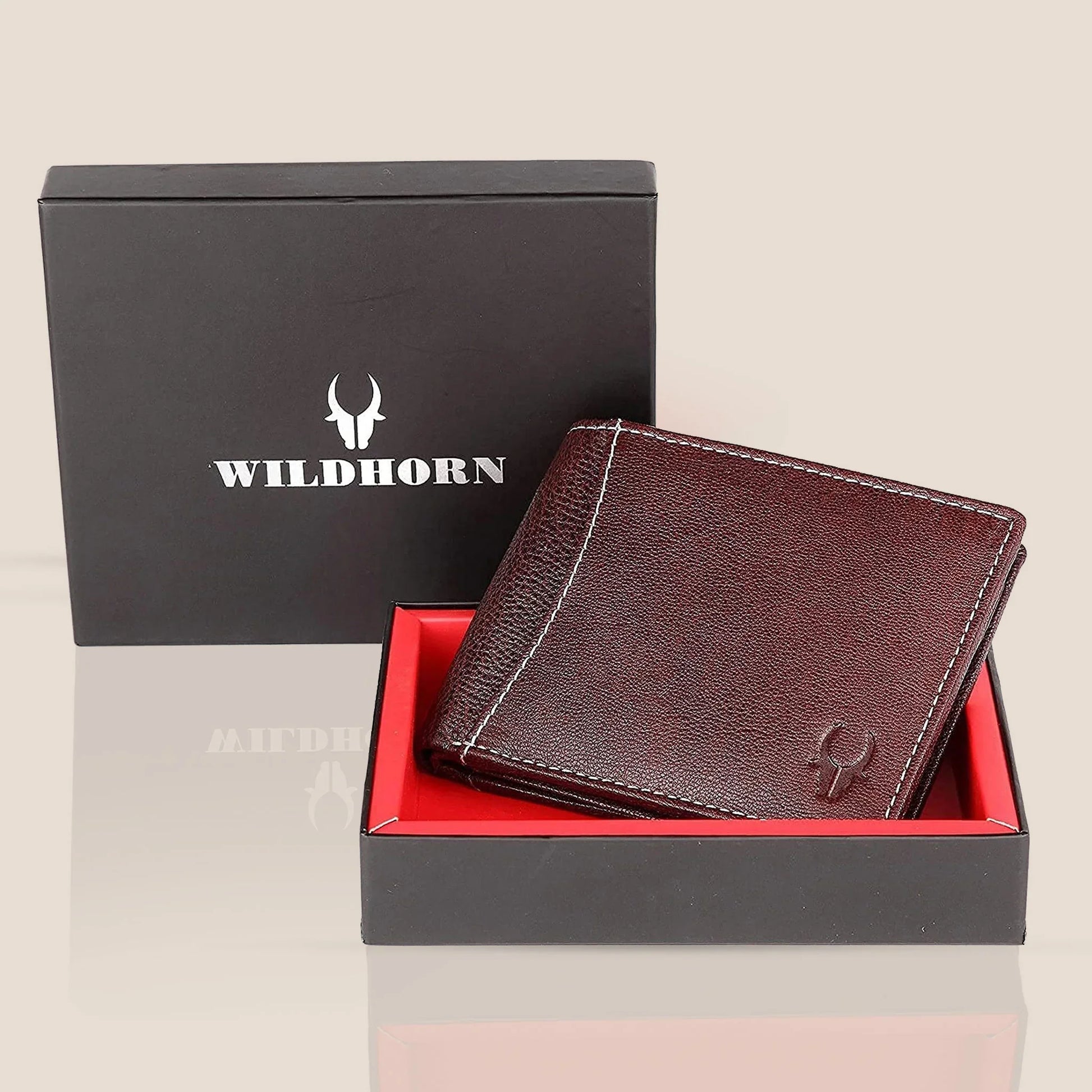 CAESAR RFID Protected Leather Wallet for Men - WILDHORN