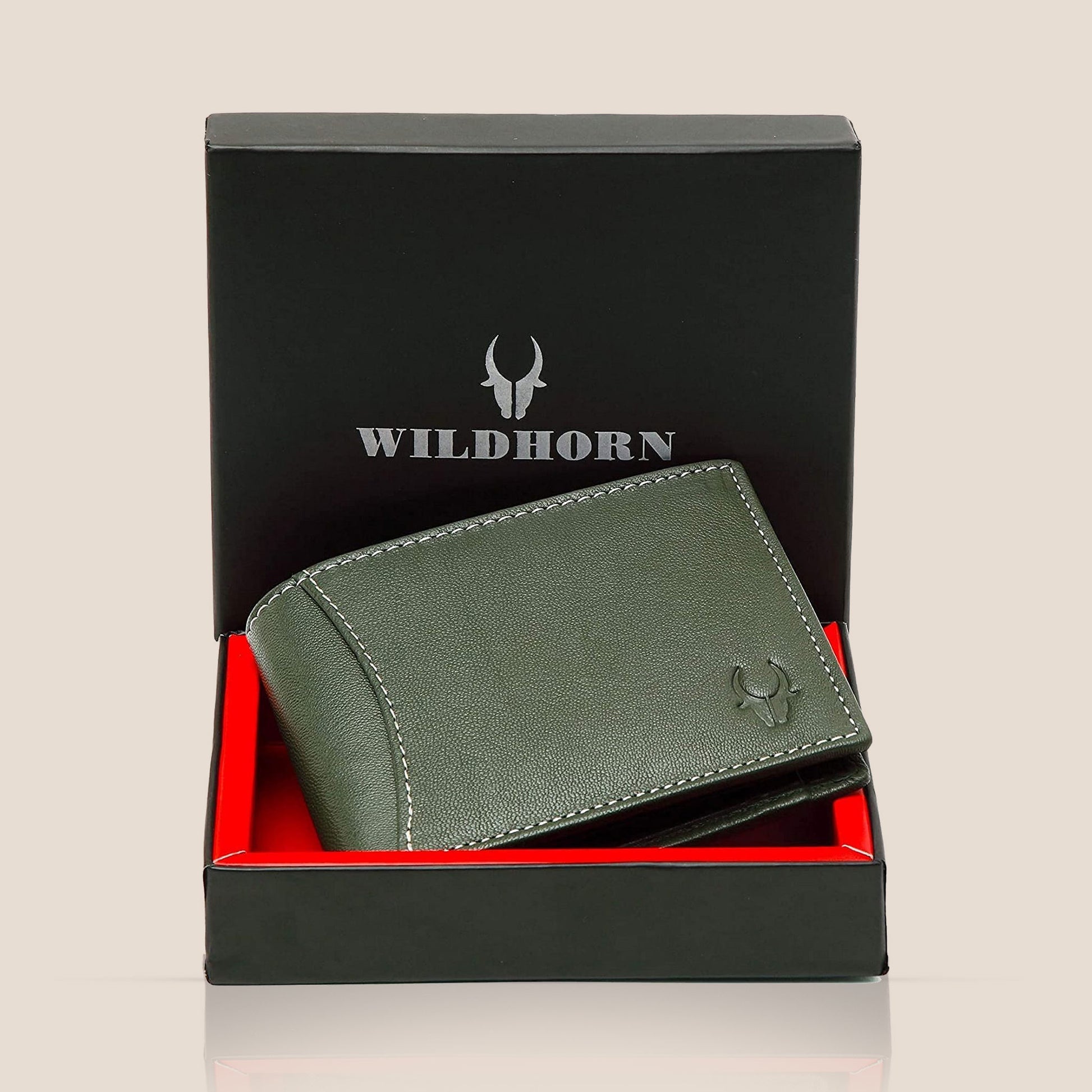 CAESAR RFID Protected Leather Wallet for Men - WILDHORN