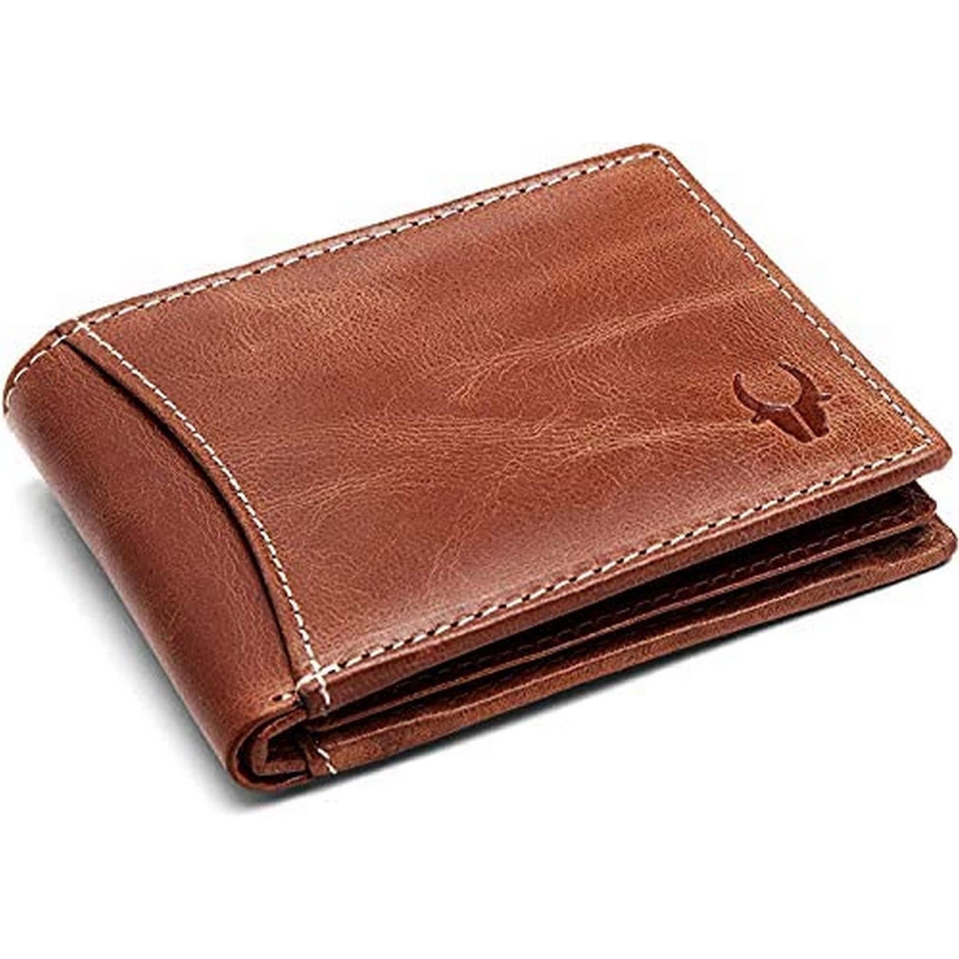 CAESAR RFID Protected Leather Wallet for Men - WILDHORN