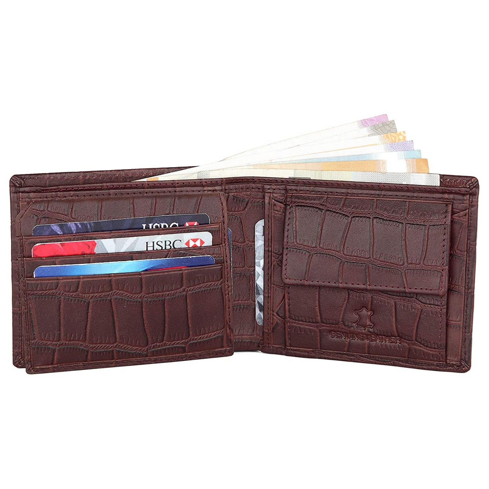 CAESAR RFID Protected Leather Wallet for Men - WILDHORN