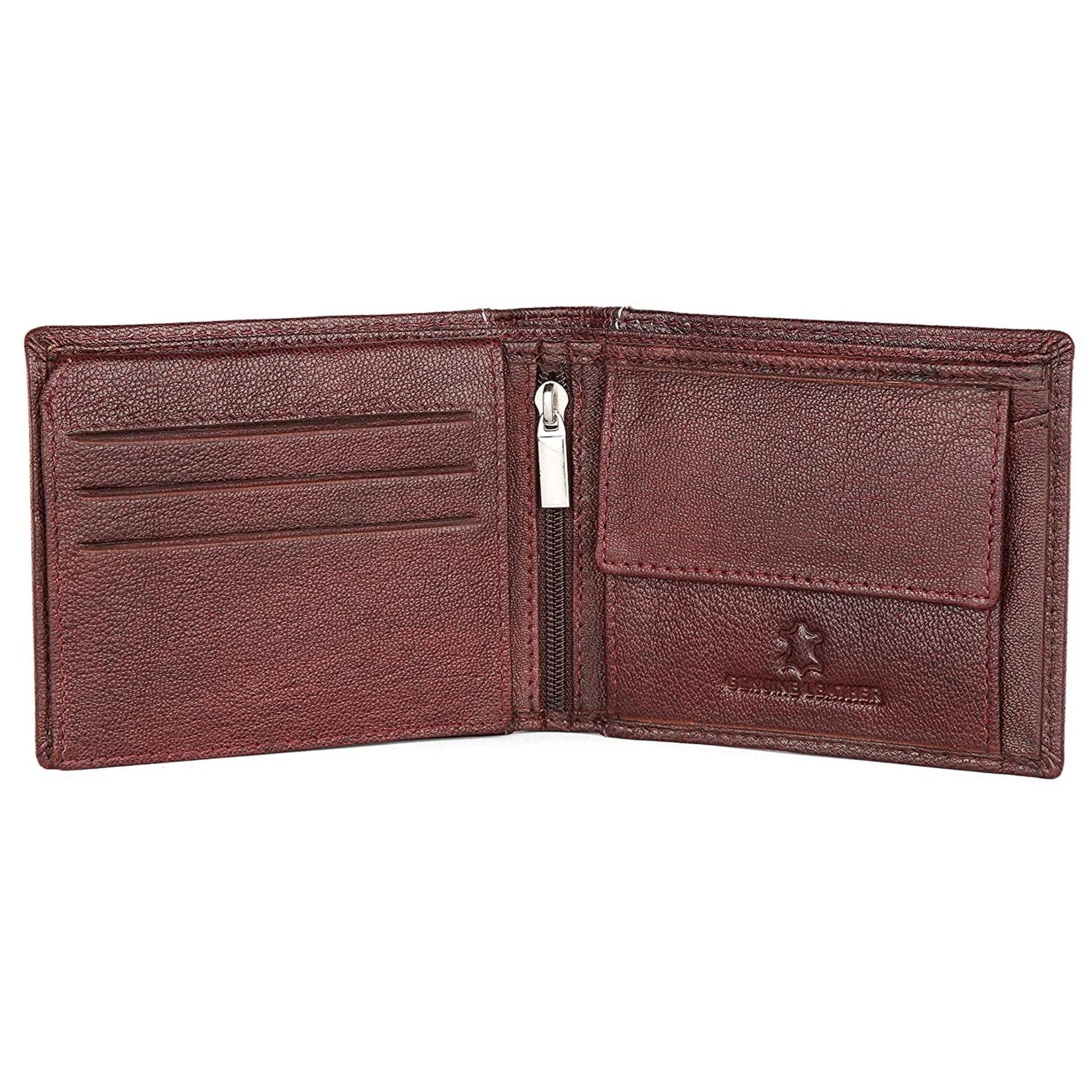 CAESAR RFID Protected Leather Wallet for Men - WILDHORN