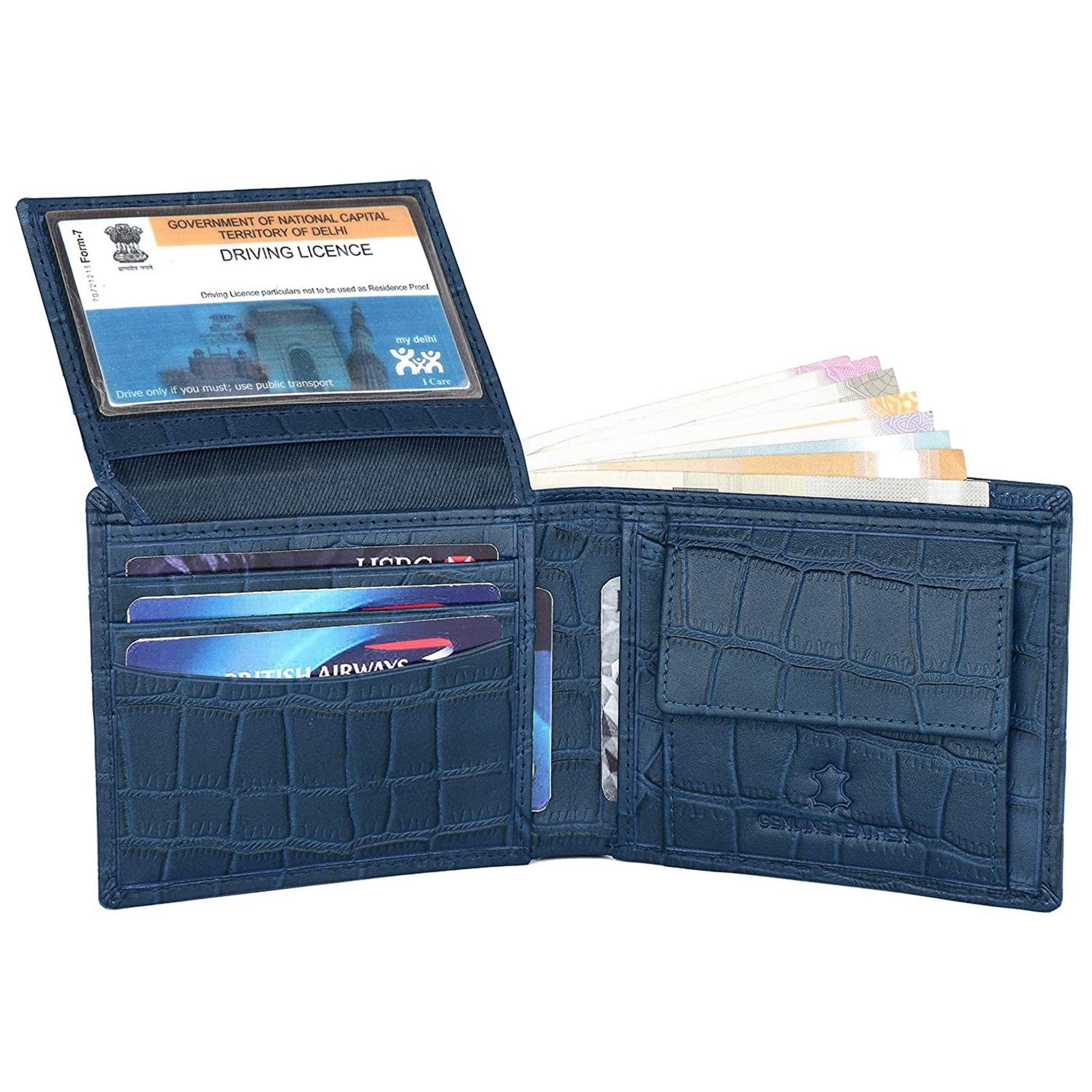 CAESAR RFID Protected Leather Wallet for Men - WILDHORN