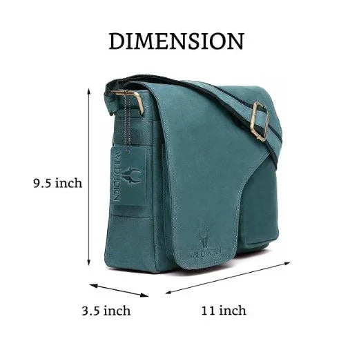 CAISTOR Leather Messenger Bag for Men - WILDHORN