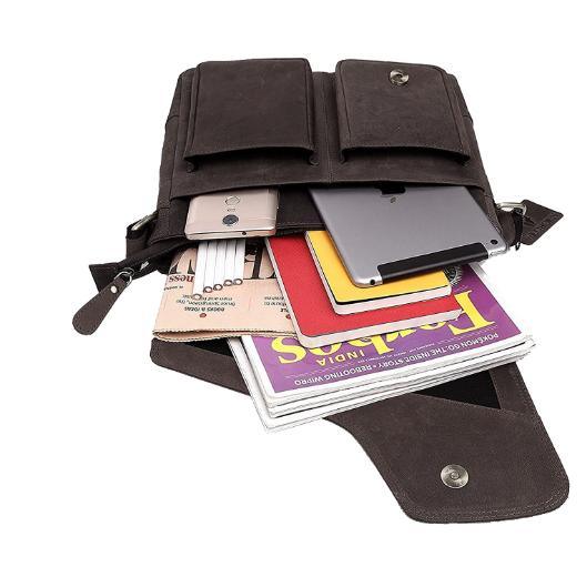 CAISTOR Leather Messenger Bag for Men - WILDHORN