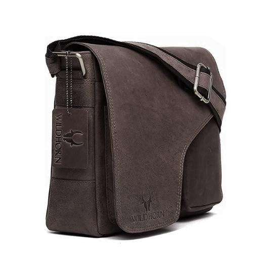 CAISTOR Leather Messenger Bag for Men - WILDHORN