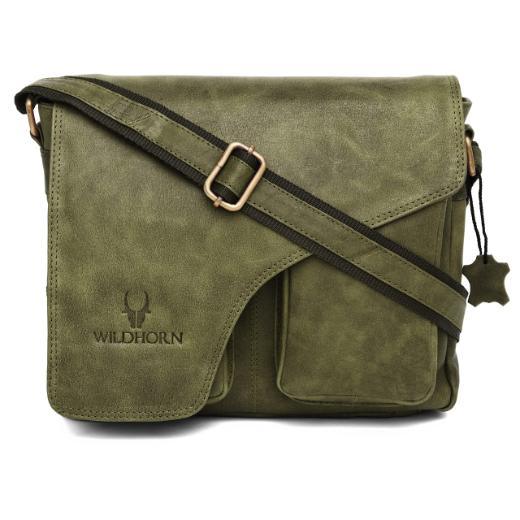 CAISTOR Leather Messenger Bag for Men - WILDHORN