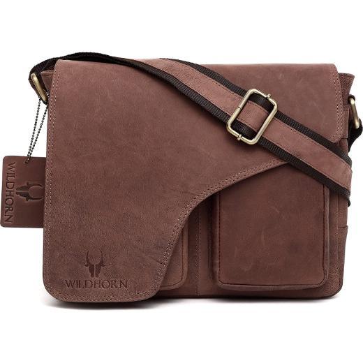 CAISTOR Leather Messenger Bag for Men - WILDHORN