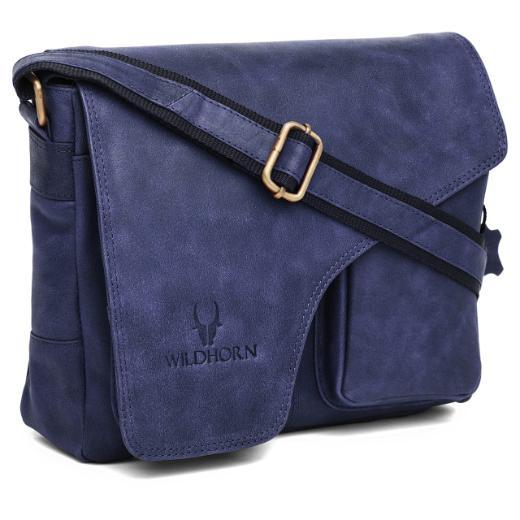 CAISTOR Leather Messenger Bag for Men - WILDHORN