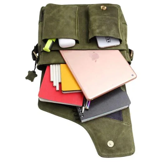 CAISTOR Leather Messenger Bag for Men - WILDHORN