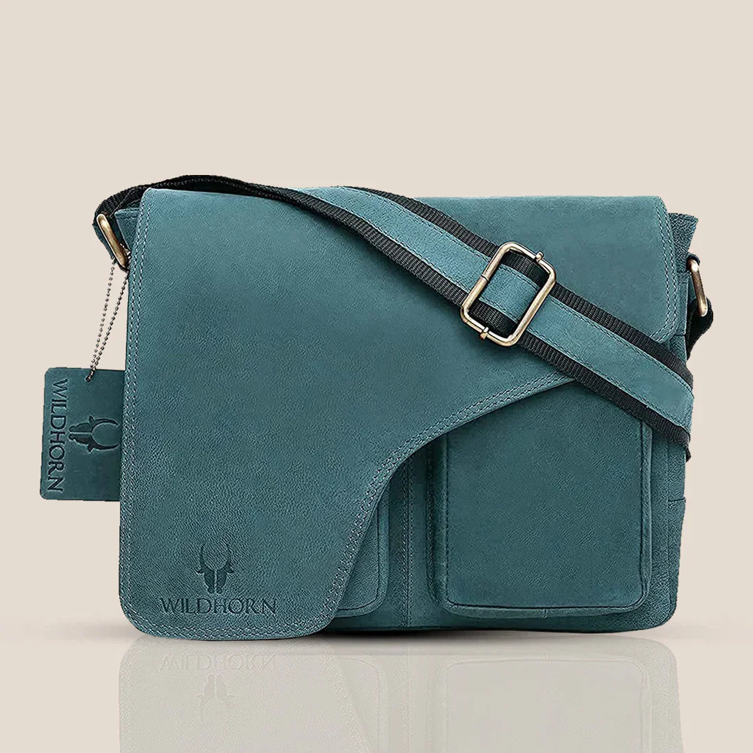 CAISTOR Leather Messenger Bag for Men - WILDHORN