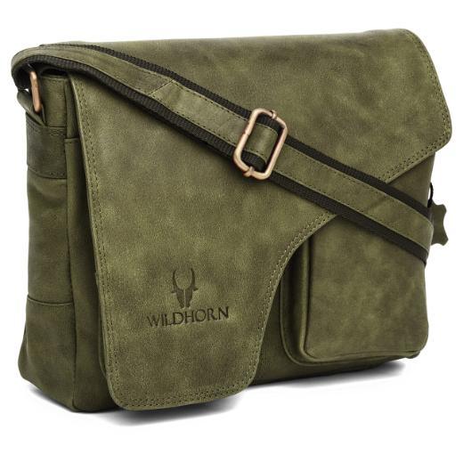 CAISTOR Leather Messenger Bag for Men - WILDHORN