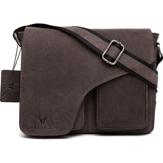 CAISTOR Leather Messenger Bag for Men - WILDHORN